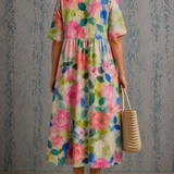 Susan floral half sleeve dress, view 2