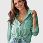 Ariana striped collared shirt, view 23