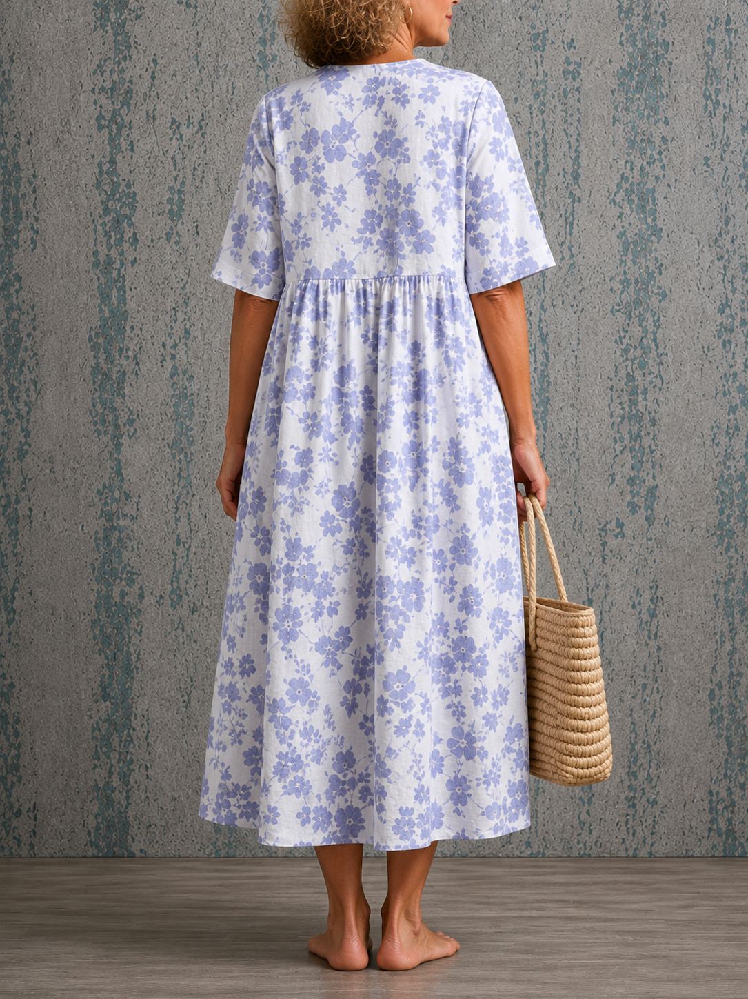 Janice half sleeve dress, view 2