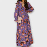 Helen floral maxi dress in Dark Blue, view 10