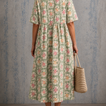 Brenda floral half sleeve dress, view 2