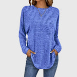 Isabelle elegant top in Blue, view 2