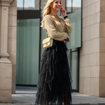 Cecil mesh layered tutu skirt, view 4