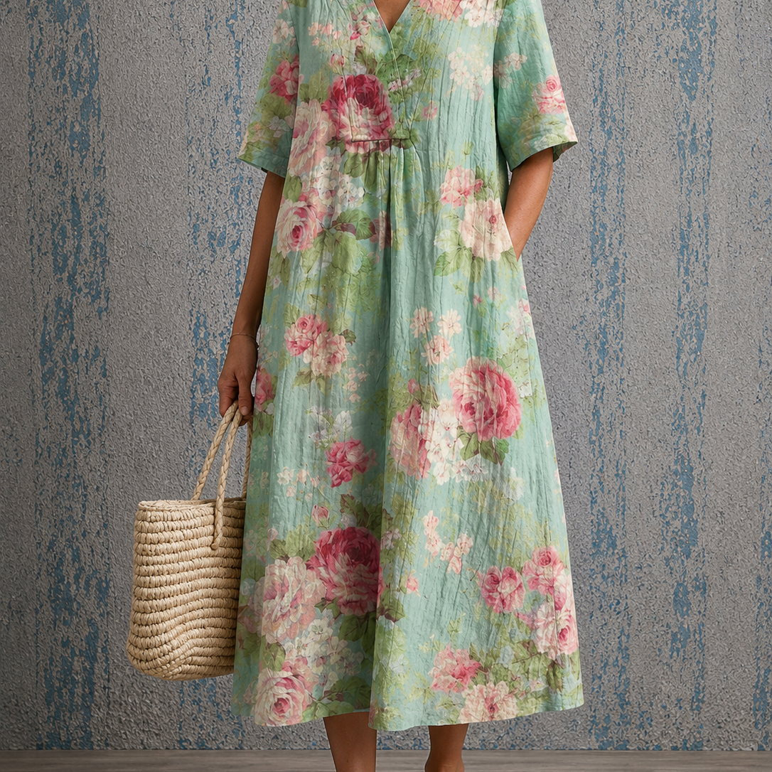 Cynthia Half Sleeve Dress, front view