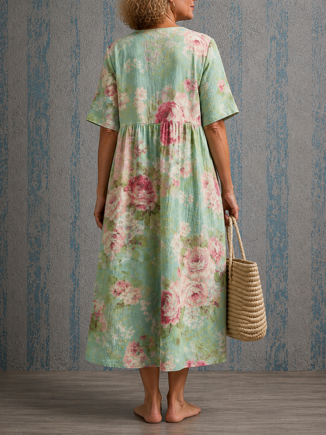 Cynthia Half Sleeve Dress, view 2