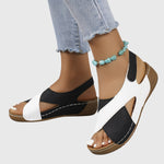 Ainsley Orthopaedic Slingback Sandals in Black, view 6