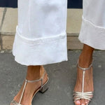 Solveig Strappy Block Heel Sandals in Silver, view 6