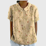 Jenna floral blouse in Old Yellow, view 2