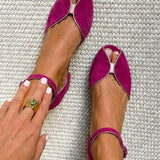 Liora thong sandal in Fuchsia, view 3