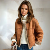 Rosalind | Buttoned Sheepskin Jacket
