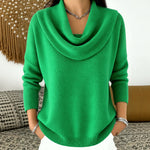 Angie cowl neck jumper in Green, view 9