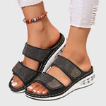 Ensley Orthopaedic Comfort Sandals in Black, view 3