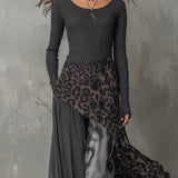 Martina leopard print maxi dress, view 3