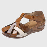 Lorelei orthopaedic wedge sandals in Brown, view 2