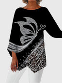 Black Silver Butterfly