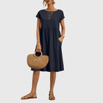 Mirabel elegant spring dress in Blue, view 11