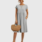 Mirabel elegant spring dress in Grey, view 10