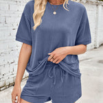 Solenne corduroy top and shorts set, view 6