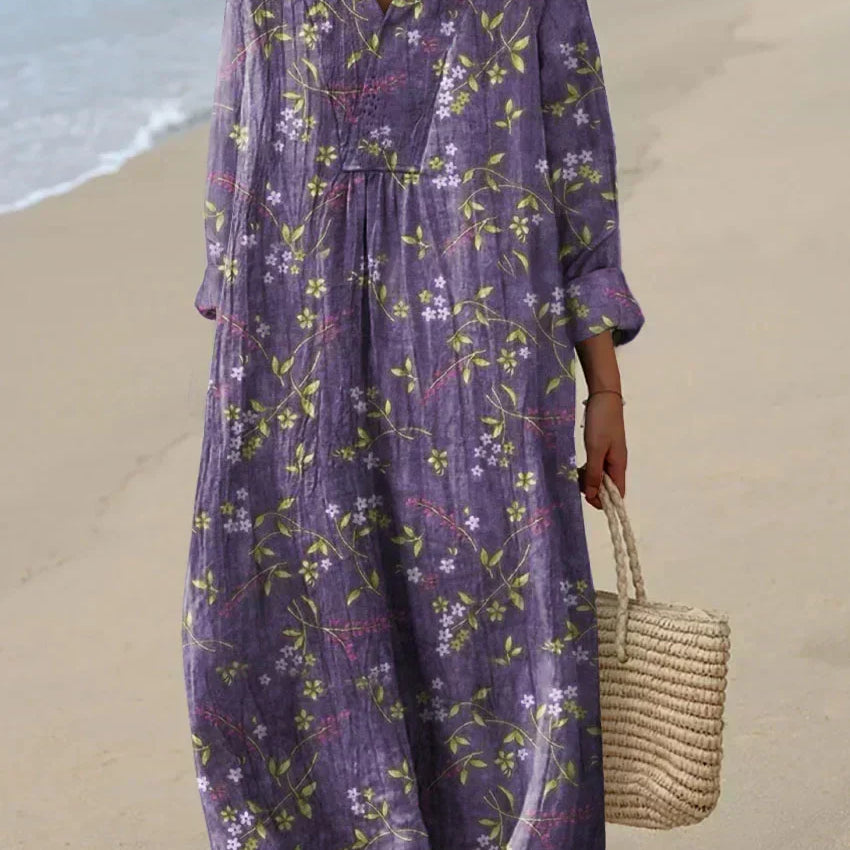 Mellisa printed summer dress, front view