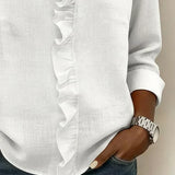 Sadie ruffled blouse, view 9