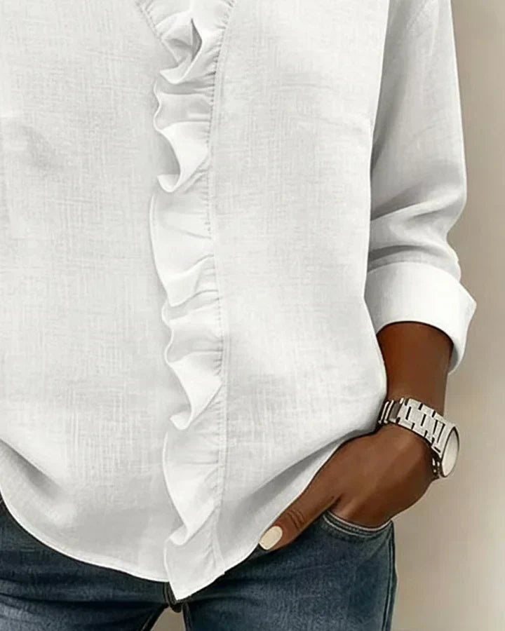 Sadie ruffled blouse, view 9