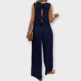 Violet | Vest with Petals and Trousers