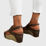 Lydia orthopaedic wedge sandals, view 11