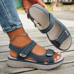 Robyn adjustable comfort sandals in Blue, front view