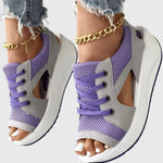 Marlene comfy sandals in Purple, view 2