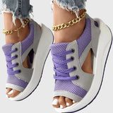 Marlene comfy sandals in Purple, view 2