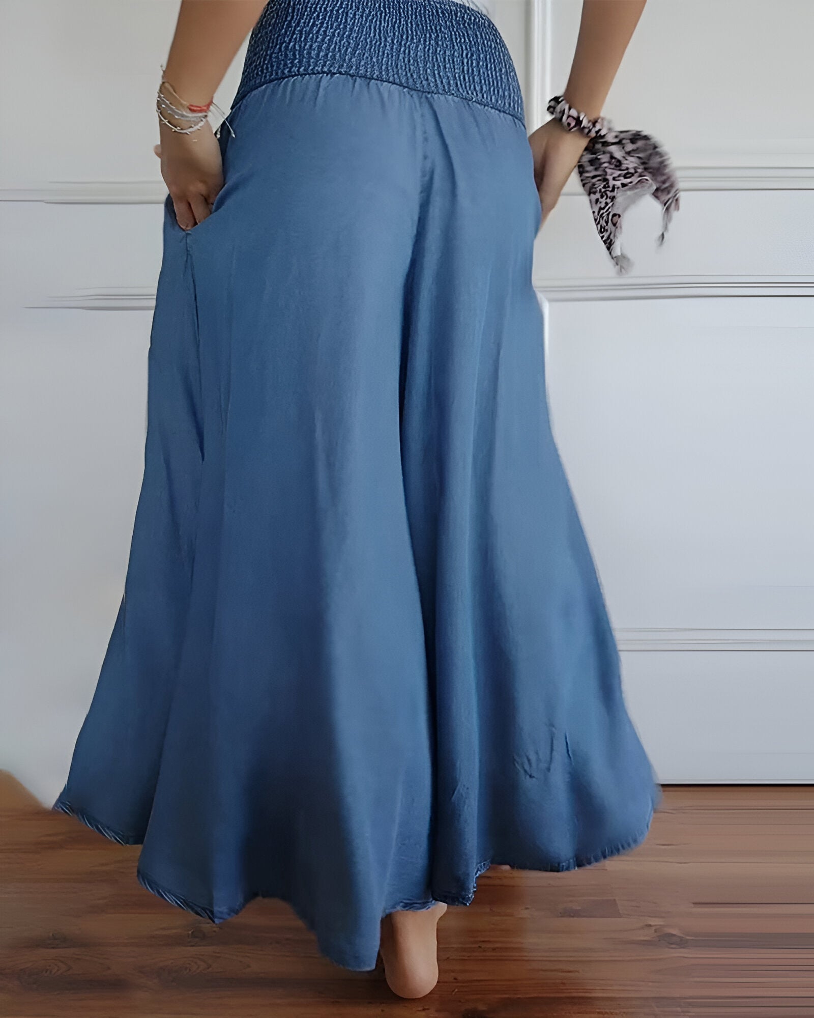 Marlene wide leg palazzo trousers, view 4
