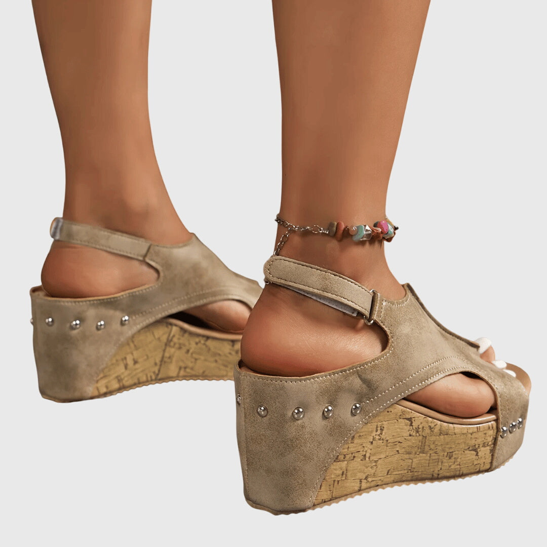 Lydia orthopaedic wedge sandals, view 5