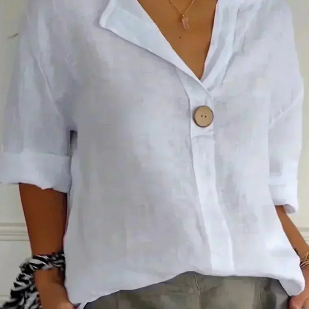 Zamma relaxed top in White, view 3