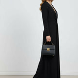 Kara deep V-neck maxi dress, view 4