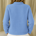Caitlin blue knitted jacket, view 3