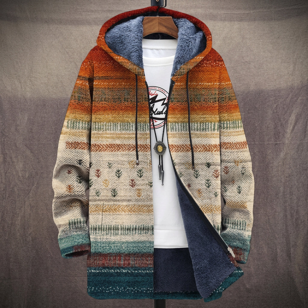 Jane - Fine Ethnic Print Jacket, front view
