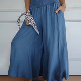 Marlene wide leg palazzo trousers, view 3