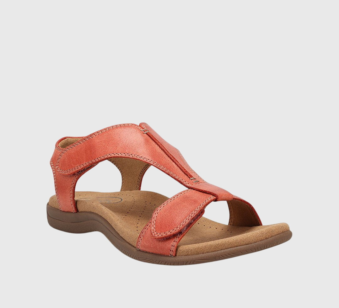 Liana orthopaedic sandals in Orange, view 3