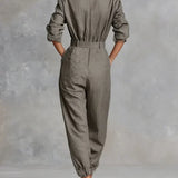 Megan Linen Cotton Jumpsuit, view 3