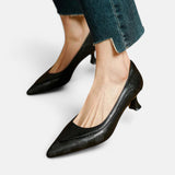 Amber | Leather Heels