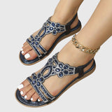 Blessy Embellished Slingback Sandals, view 17