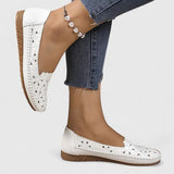 Riva perforated slip-on flats, view 9