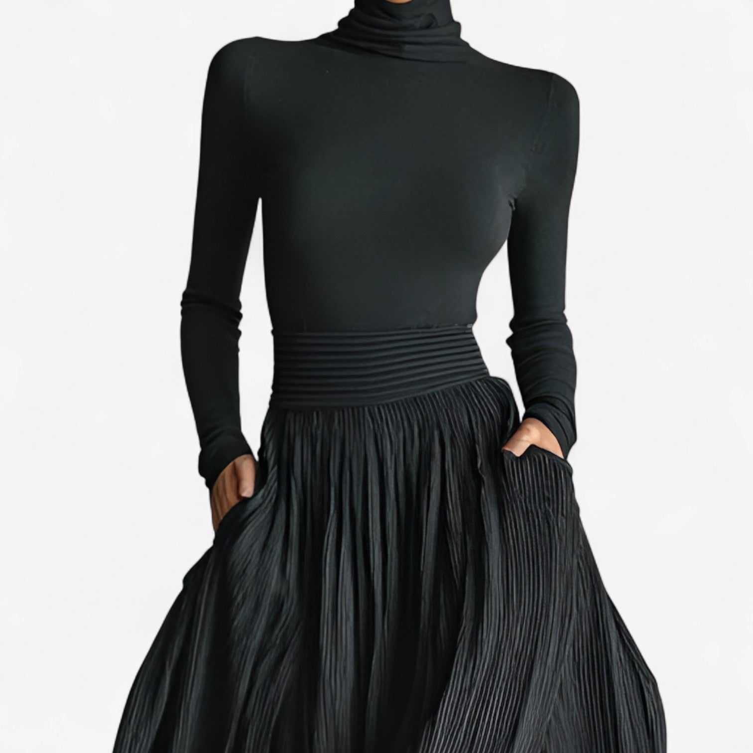 Raquel high waisted maxi dress, view 3
