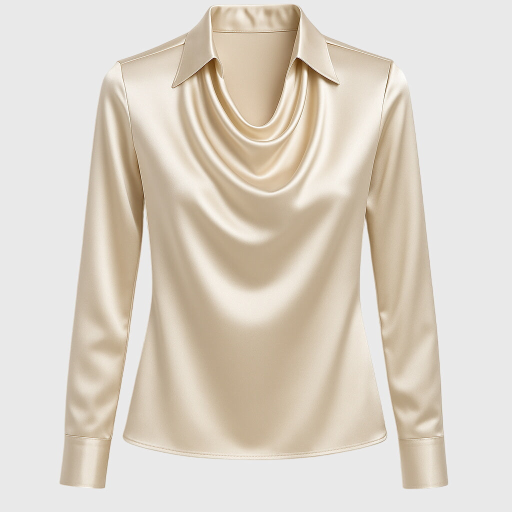 Zoe satin blouse, view 2