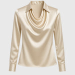Zoe satin blouse, view 2