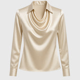 Zoe satin blouse, view 2