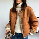 Rosalind | Buttoned Sheepskin Jacket