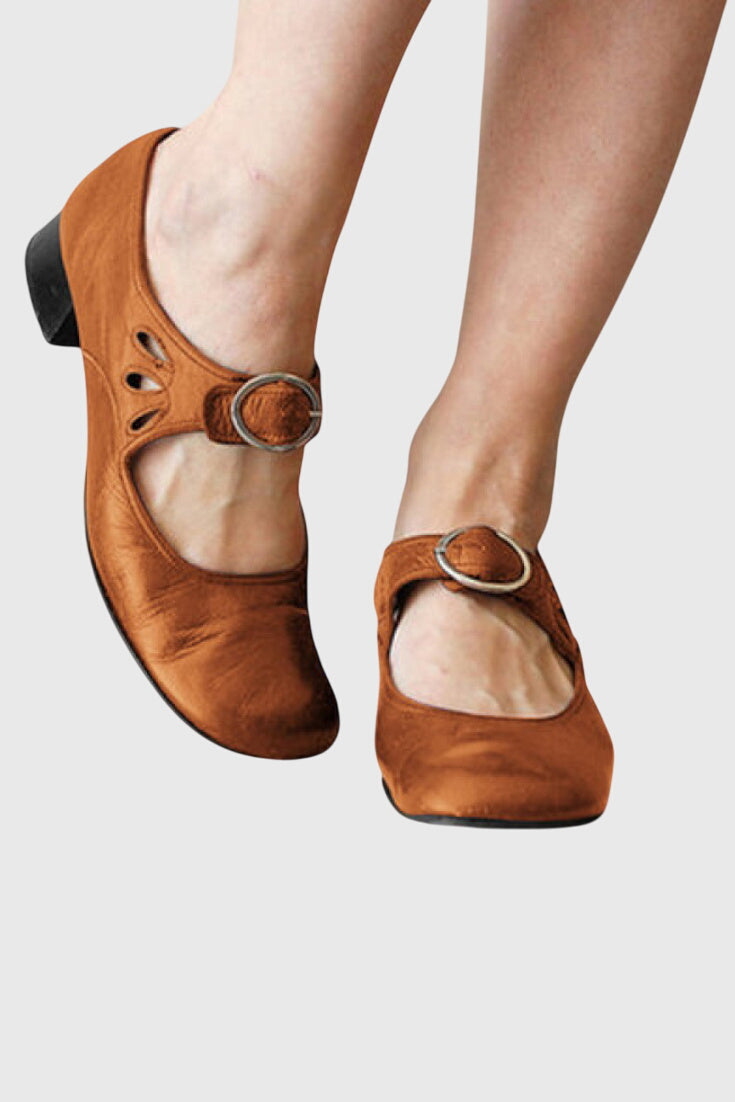 Marilyn orthopaedic Mary Jane shoes in Brown, view 5