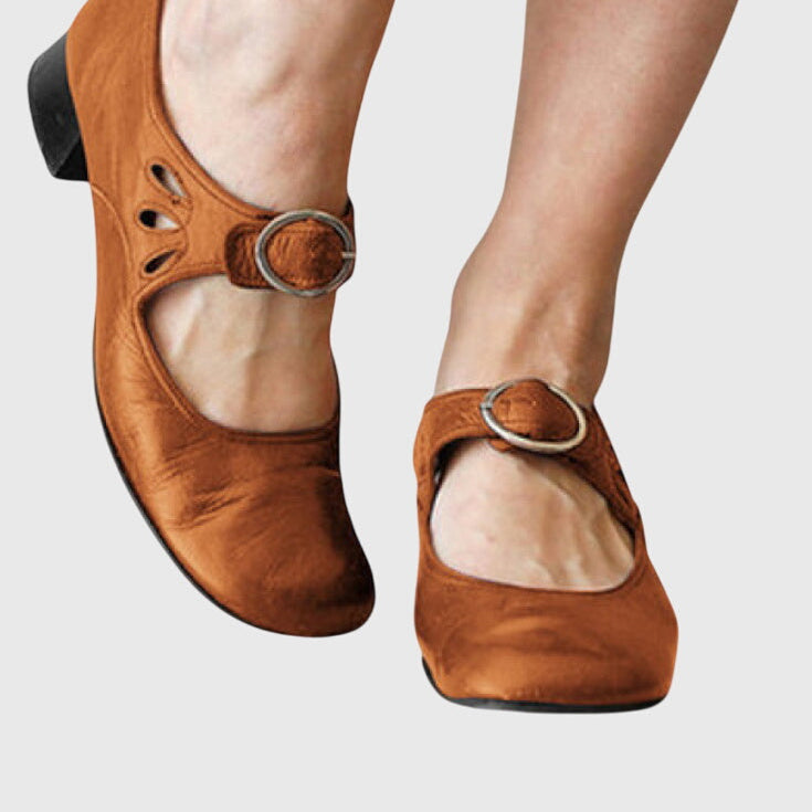 Marilyn orthopaedic Mary Jane shoes in Brown, view 5