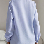 Quinn ruffle front blouse, view 3